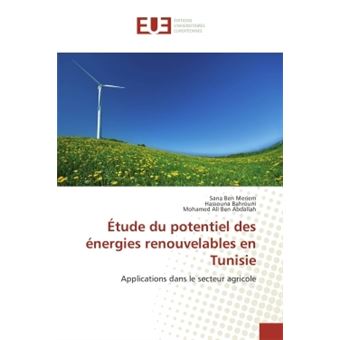 Étude du potentiel des énergies renouvelables en Tunisie - broché ...