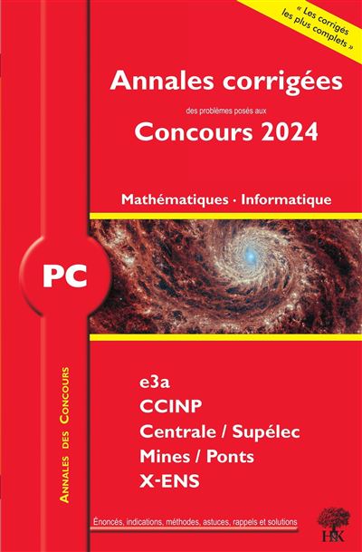 Annales corrigees des problemes posees aux Concours 2024 – P