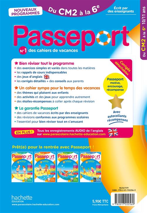 Passeport Adultes - Escape Game - Cahier de vacances 2021 | Hachette  Éducation - Enseignants