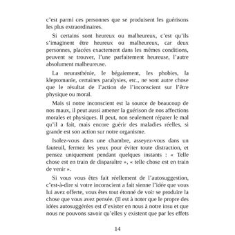 La Maîtrise de soi-même par l'autosuggestion consciente