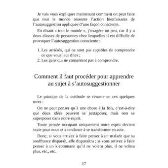 La Maîtrise de soi-même par l'autosuggestion consciente