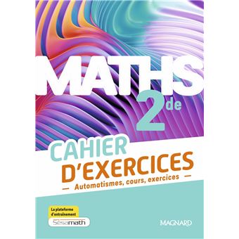 Maths 2de (2025) - Cahier d'exercices