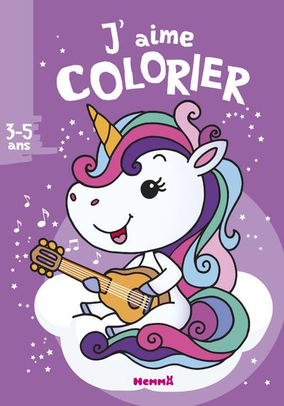J'aime colorier (3-5 ans) (Licorne) Dès 3 à 5 ans -  Collectif - Hemma - broché - Document jeunesse dès 3 ans