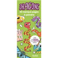 Marque-pages à peindre - dragons