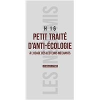 Petit traité d'anti-écologie