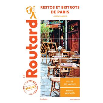 Guide du Routard restos et bistrots de Paris 2022/23