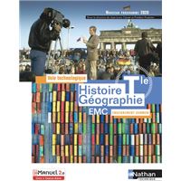 Histoire-Géographie EMC Term - Voie technologique - Enseignement commun - Livre + licence élève