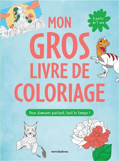 Mon gros livre de coloriage 7-9 ans pour s'amuser partout, tout le temps Plus de 200 coloriages pour s'amuser toute l'année -  Collectif - Merci Les Livres - broché - Document jeunesse