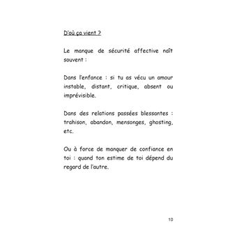 L'insécurité affective
