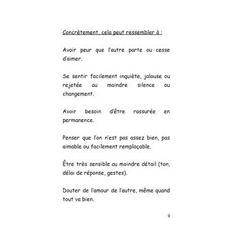 L'insécurité affective