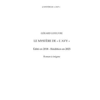 Le mystere de l'Avy