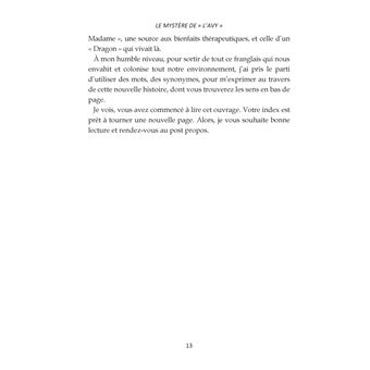 Le mystere de l'Avy