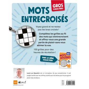 Gros caractères - Mots entrecroisés