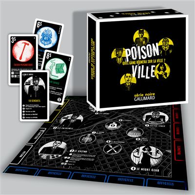Poison Ville - Le jeu de la Série Noire Quel gang régnera sur la ville ? - Nicolas Bonnefoy - Gallimard Loisirs - Boîte ou accessoire - Jeux livres objets
