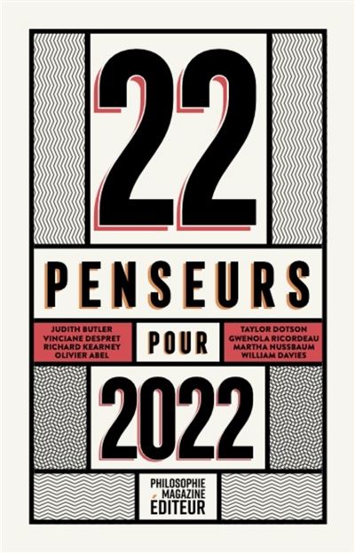 22 penseurs pour 2022 - D'après l'œuvre de Platon - Collectif - Philosophie Magazine - broché - Essai