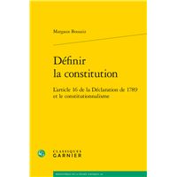 Définir la constitution