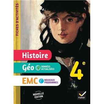 Fiches d'activités Histoire-Géographie-EMC 4e - Ed. 2025 - Cahier élève