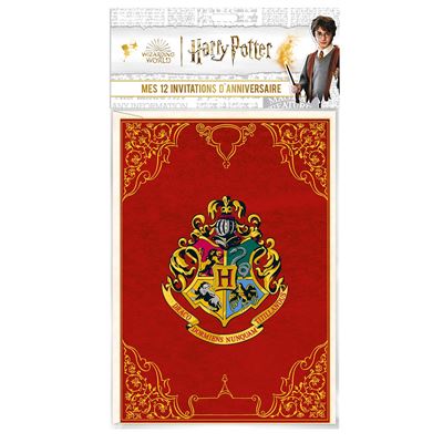 Carte Anniversaire de Harry Potter et Hogwarts