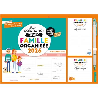 Le petit calendrier hebdo de la famille organisée 2026 - 1