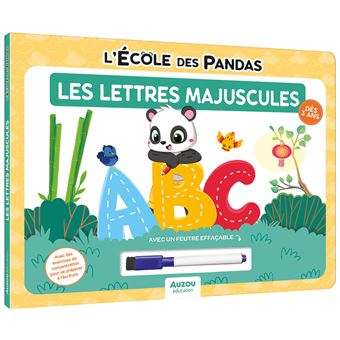 L'Ecole Des Pandas - + 1 feutre : L'ecole des pandas - mes lettres majuscules