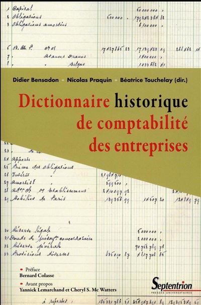 Dictionnaire historique de comptabilite des entreprises