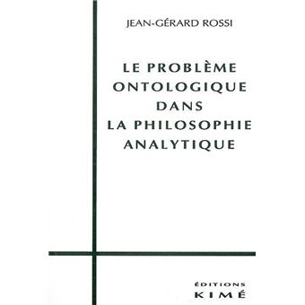 Probleme Ontologique dans Philo.Ana. - 1