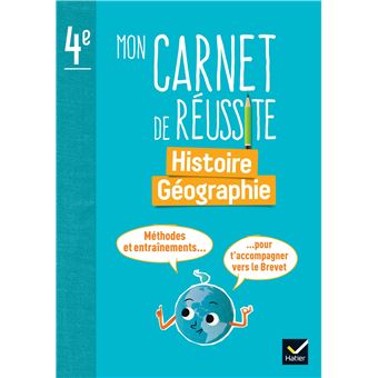 Mon Carnet de réussite Histoire-Géographie 4e - carnet élève