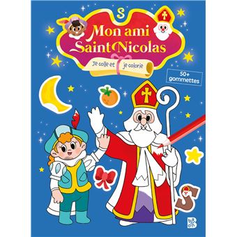 Mon ami Saint Nicolas - Je colle et je colorie - 1