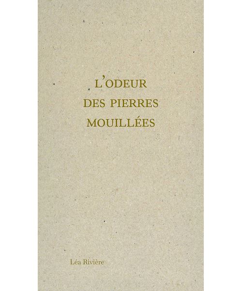 L'odeur des pierres mouillées - Léa Rivière - broché