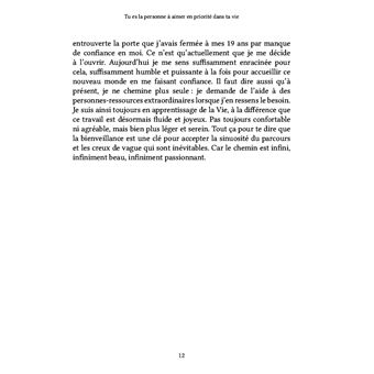 Tu es la personne à aimer en priorité dans ta vie