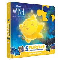 WISH, ASHA ET LA BONNE ÉTOILE - Mon Petit Livre Puzzle - 5 puzzles 9 pièces - Disney