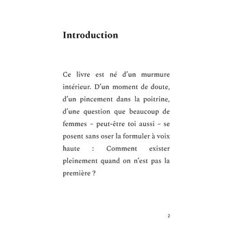 Je ne suis pas la première, mais je suis moi.