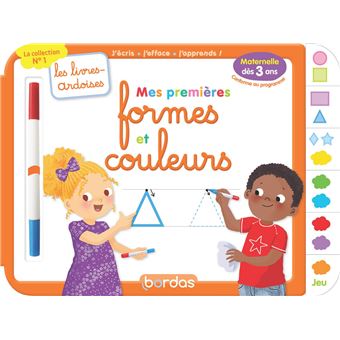 Les livres-ardoises - Mes premières formes et couleurs
