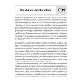 Améliorer la santé mentale et le bien-être