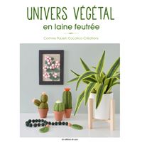 Univers végétal  en laine feutrée