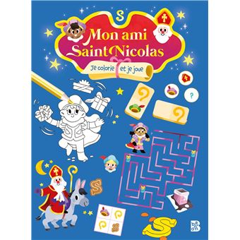 Mon ami Saint Nicolas Bloc Je colorie et je joue