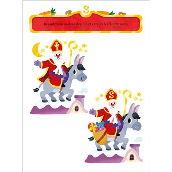 Mon ami Saint Nicolas Bloc Je colorie et je joue