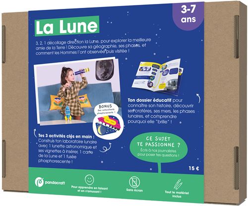 Kit collector la lune 3-7 ans - Pandacraft