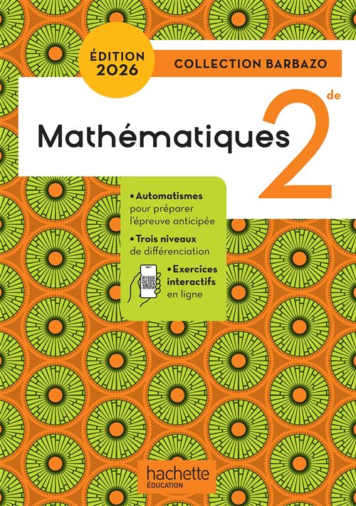 Barbazo Mathématiques 2de - Livre élève - Ed. 2026 - Image 2