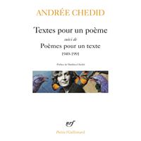 Textes pour un poème / Poèmes pour un texte