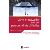 Vivre et travailler avec des personnalités difficiles - Les clés pour comprendre et savoir comment a