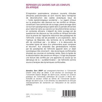 Repenser les savoirs sur les conflits en Afrique