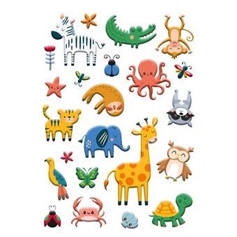 Ensemble d'autocollants pour animaux de compagnie de style dessin animé