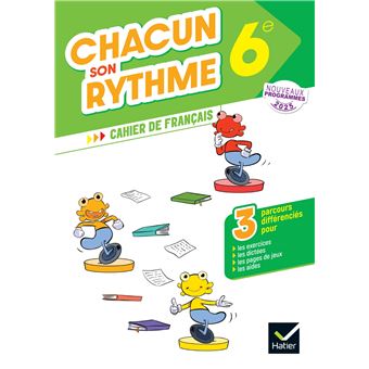 Chacun son rythme 6e - ed  2025 - Cahier de l'élève