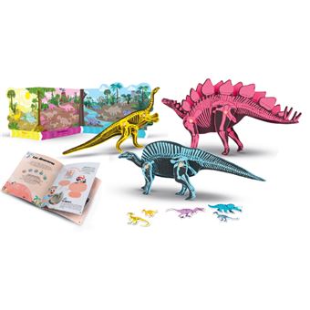 Les dinosaures - Kit ludo-éducatif 3-7 ans Fabrique tes dinosaures 3D et  deviens paléontologue - Collectif - Achat Livre