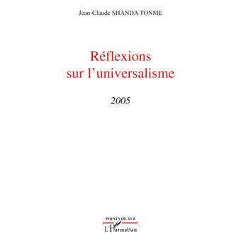 Réflexions sur l'universalisme - 1