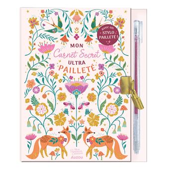 MA PAPETERIE CREATIVE - MON CARNET SECRET ULTRAPAILLETE - 1