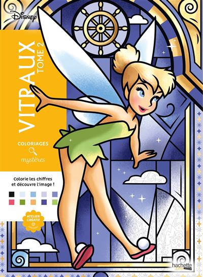 Vitraux - : Coloriages mystères Disney - Vitraux Tome 2