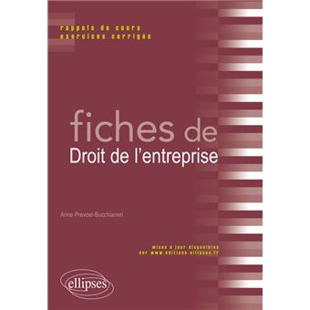 Fiches de droit de l'entreprise - 1