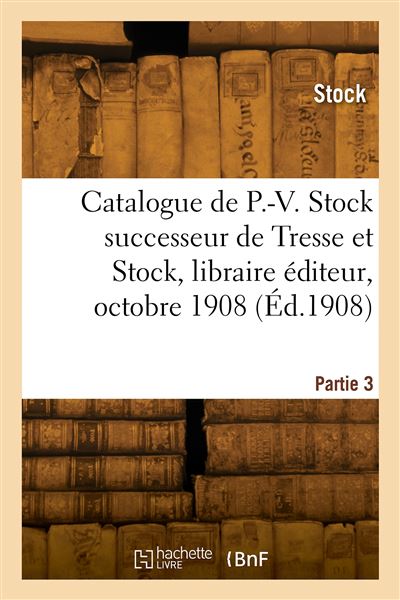 Catalogue analytique de pièces de théâtre classées de P.-V. Stock -  Stock - broché
